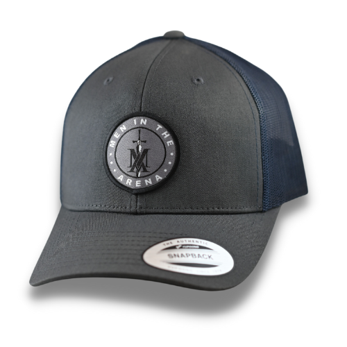 Trucker Hat (Charcoal and Navy w/ Patch)